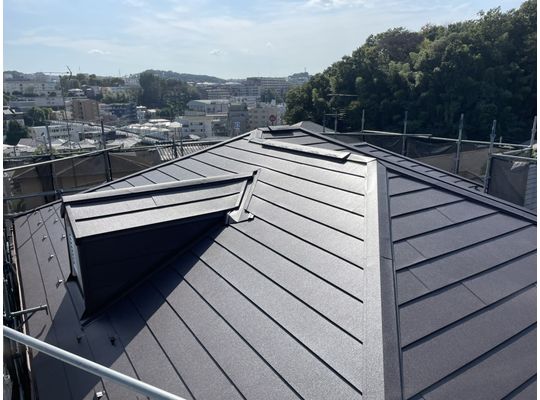 川崎市麻生区　屋根　葺き替え　スーパーガルテクト　ガルバリウム鋼板