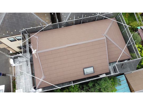 川崎市麻生区　エコグラーニ　屋根　葺き替え　ジンカリウム鋼板