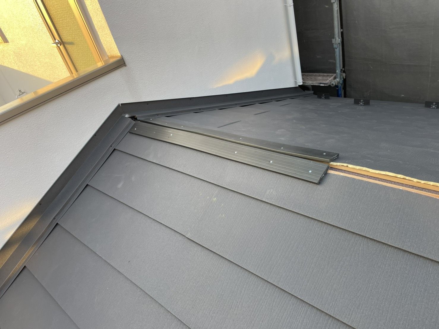 中原区　屋根葺き替え工事　スーパーガルテクト