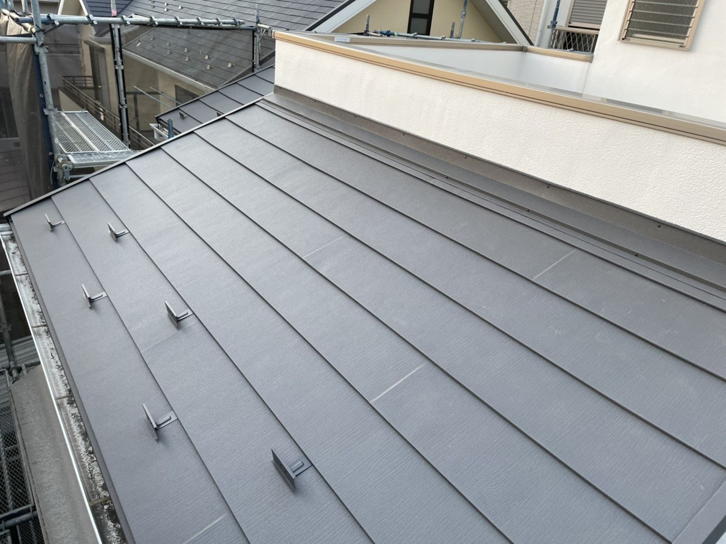 中原区　屋根葺き替え工事　スーパーガルテクト