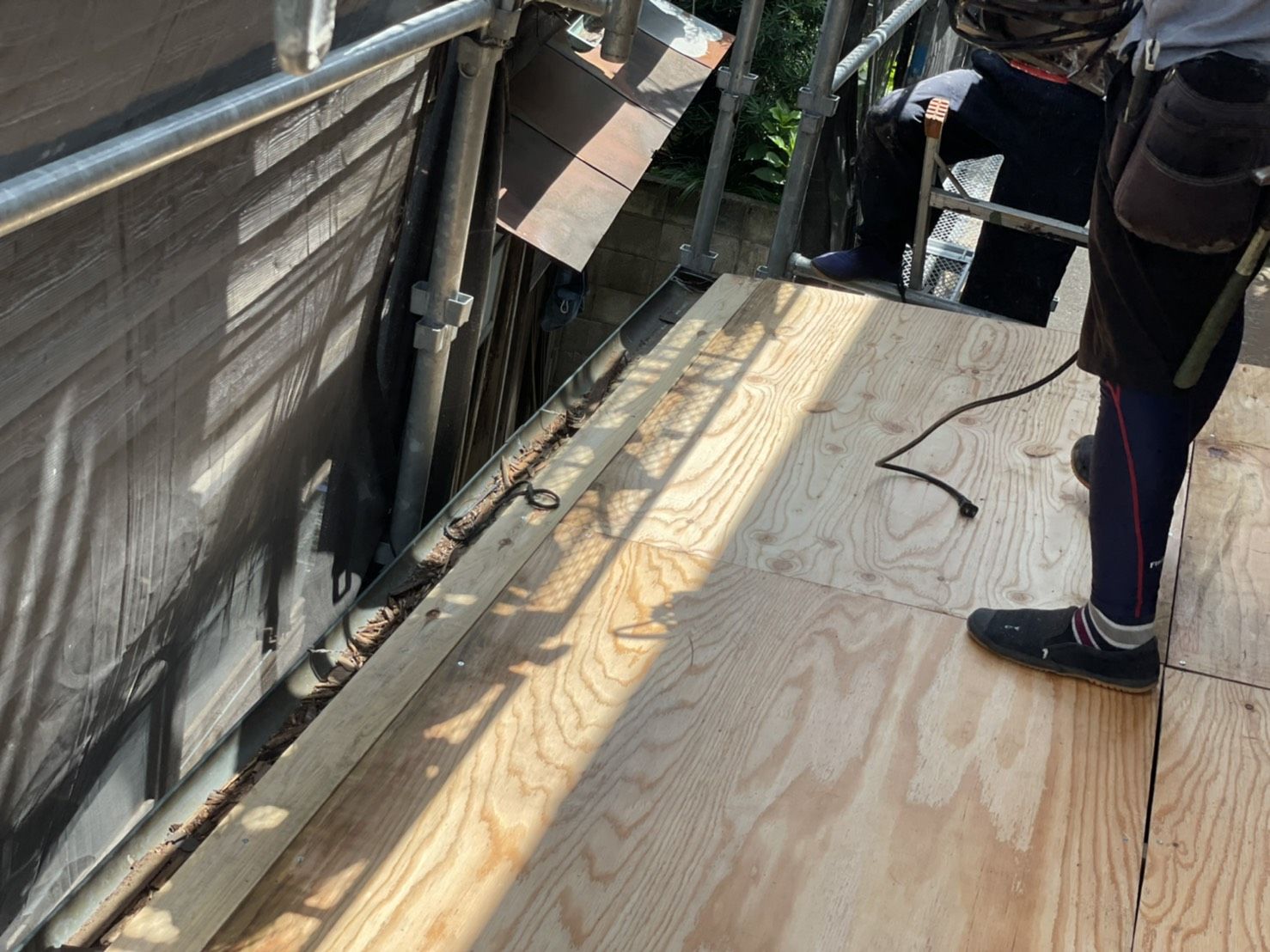 都筑区　屋根葺き替え　瓦棒