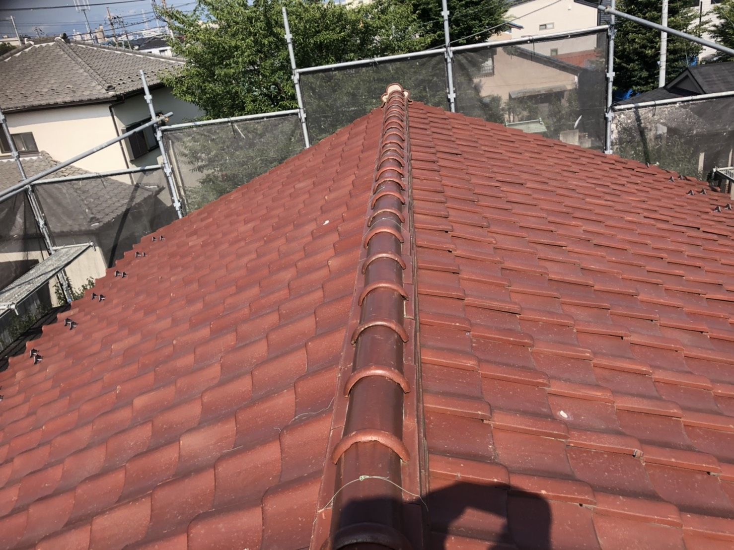 都筑区　瓦止め