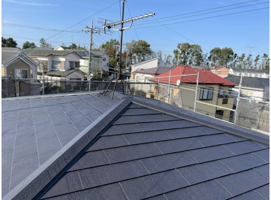 川崎市多摩区　屋根カバー　ヒランビー　ガルバリウム鋼板