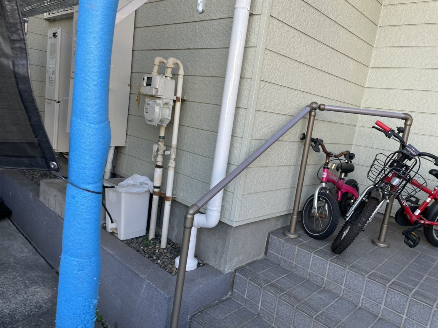 多摩区　雨樋　塗装