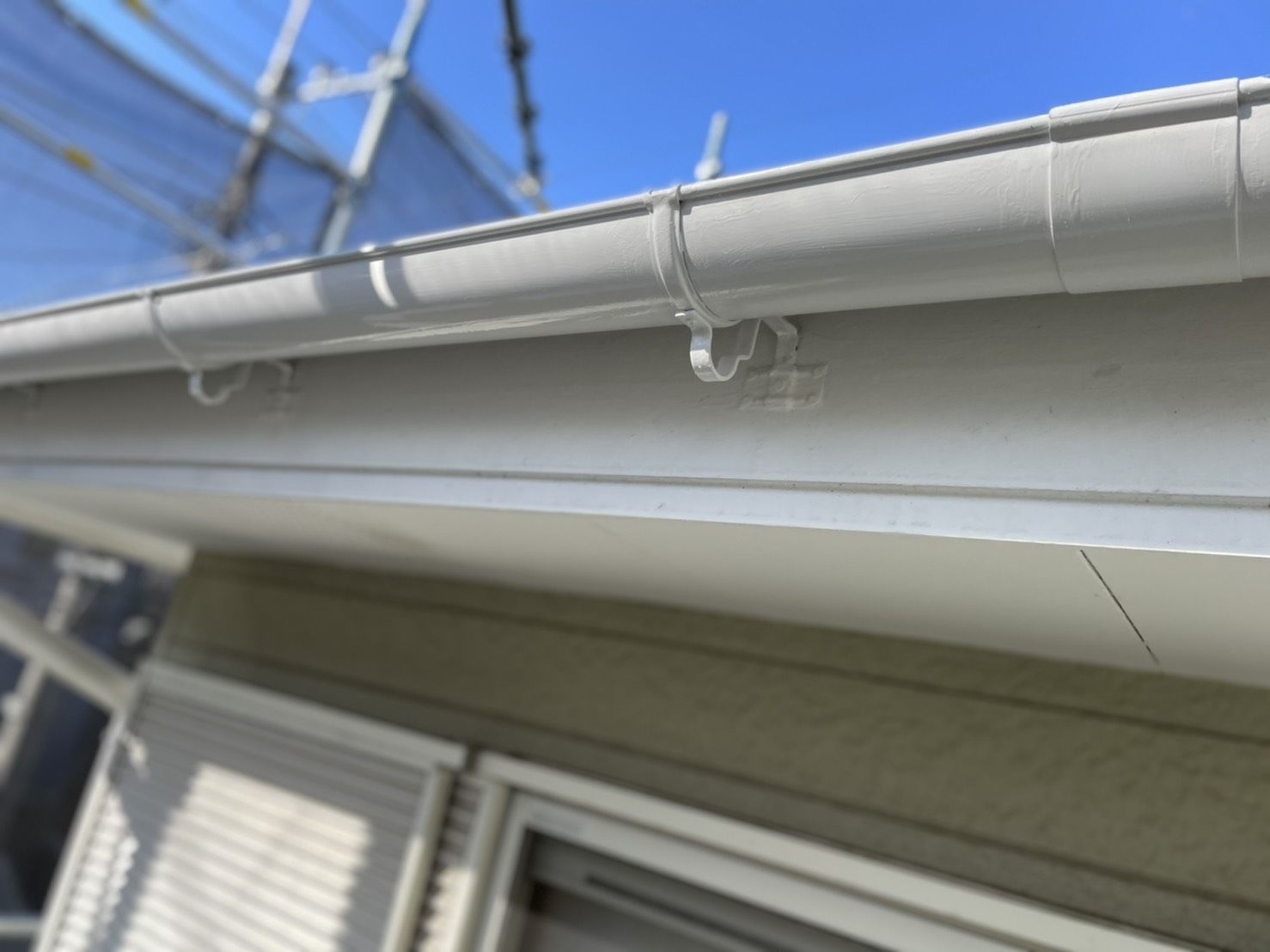 多摩区　雨樋　塗装