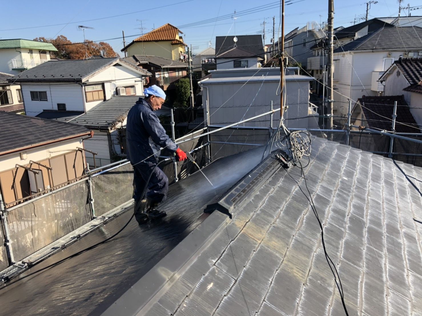 多摩区　屋根塗装　パーフェクトベスト