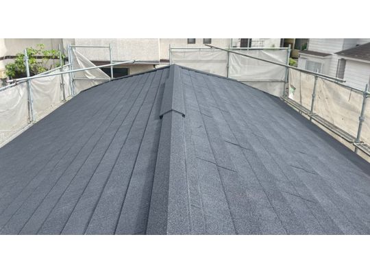 川崎市麻生区　ディプロマットスター　屋根カバー工事　ジンカリウム鋼板麻生区　屋根カバー　ディプロマット