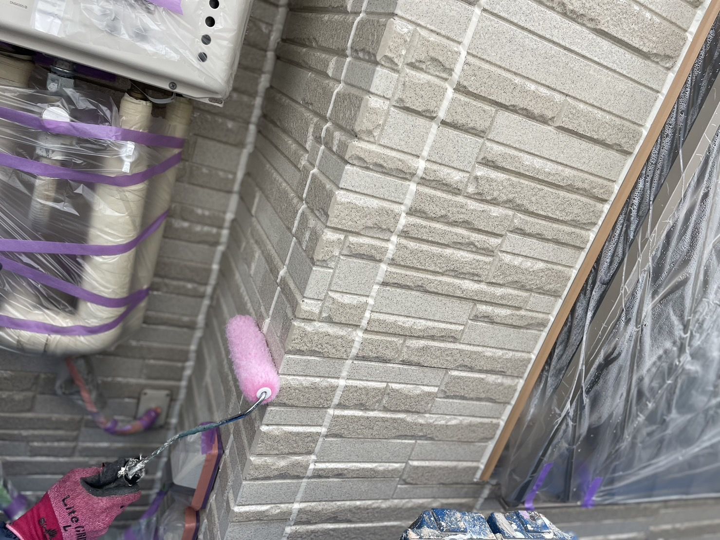 川崎市麻生区　外壁塗装工事　プレマテックス　タテイルα美観　無機塗料