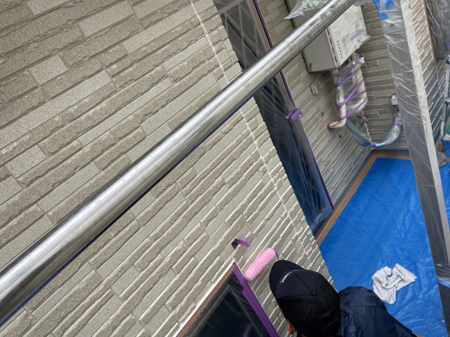 川崎市麻生区　外壁塗装工事　プレマテックス　タテイルα美観　無機塗料