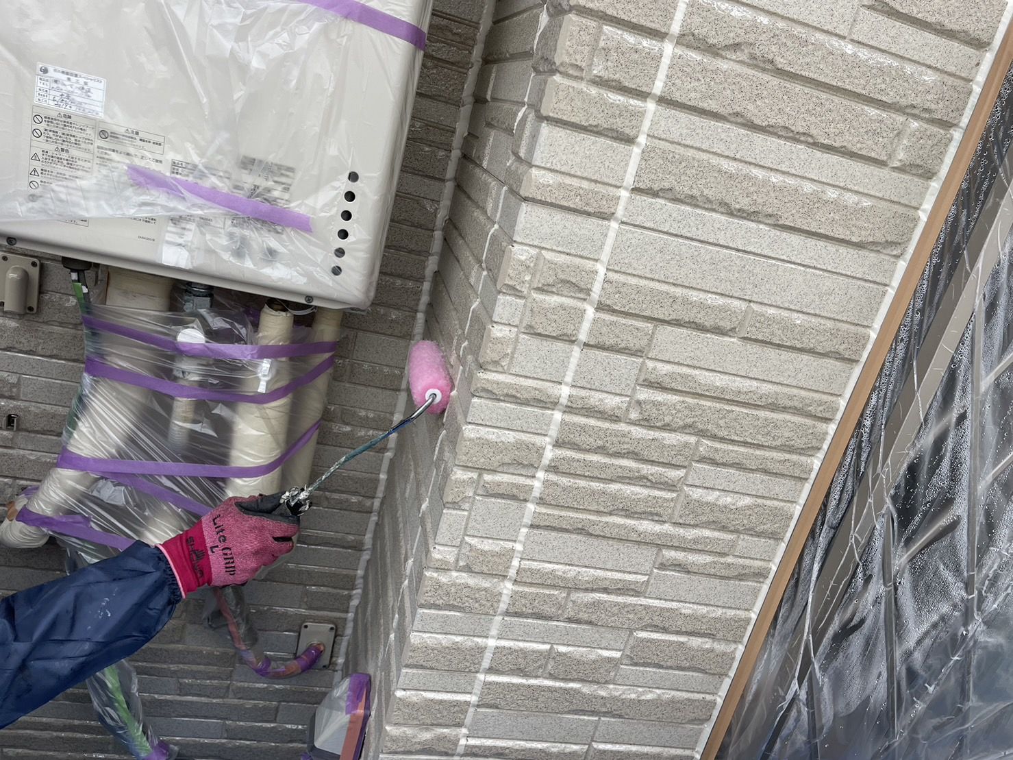 川崎市麻生区　外壁塗装工事　プレマテックス　タテイルα美観　無機塗料