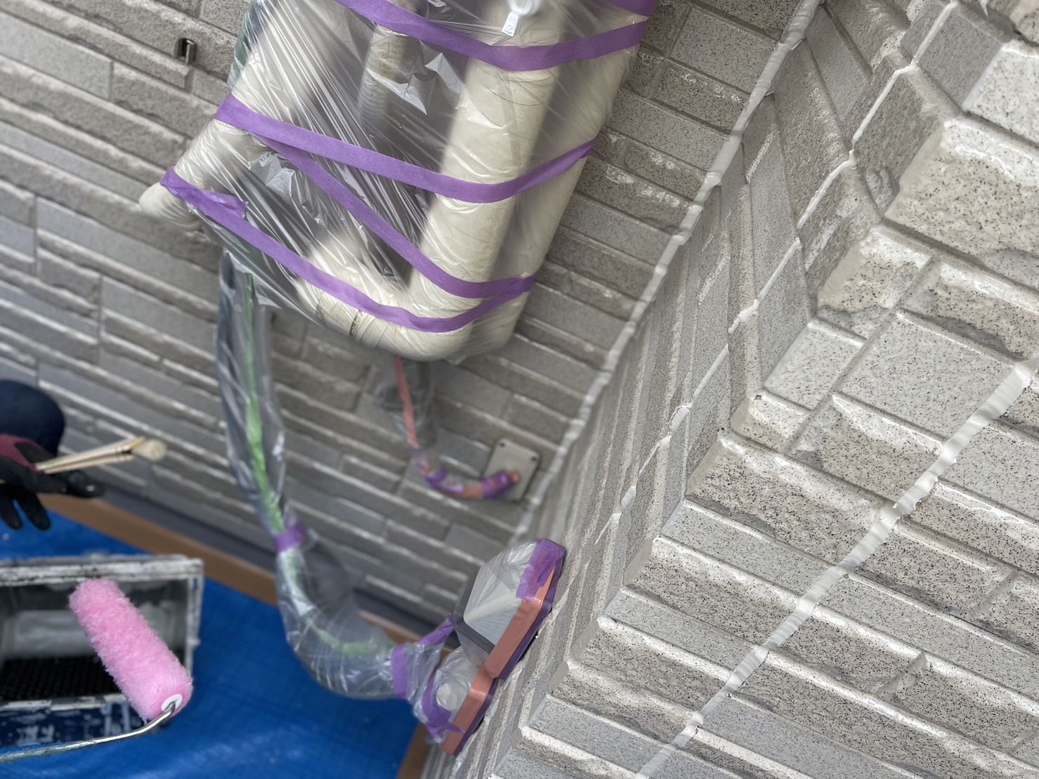 川崎市麻生区　外壁塗装工事　プレマテックス　タテイルα美観　無機塗料