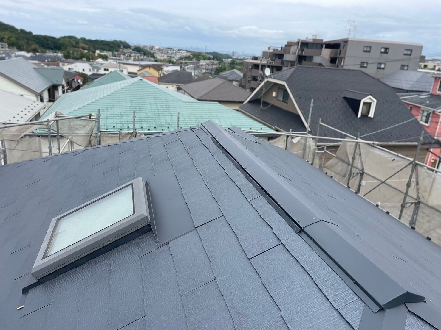 川崎市麻生区　屋根葺き替え工事　コロニアルグラッサ