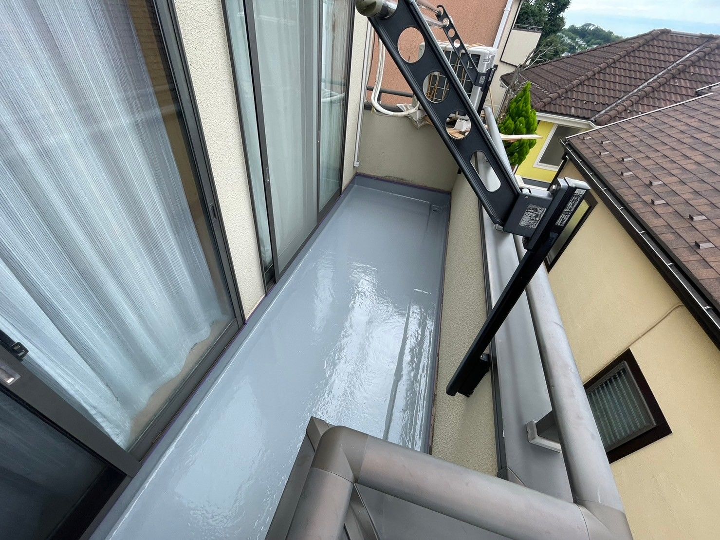 麻生区　バルコに―　ウレタン防水工事　