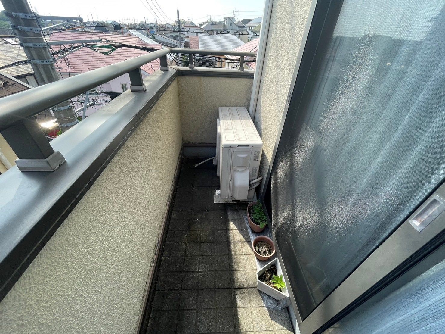 麻生区　バルコニー　タイル