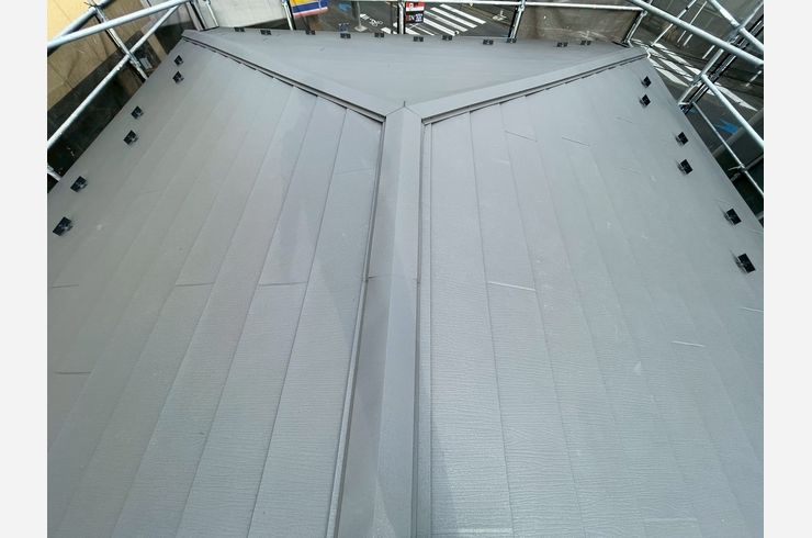 リフォーム　麻生区　スーパーガルテクト　葺き替え工事　