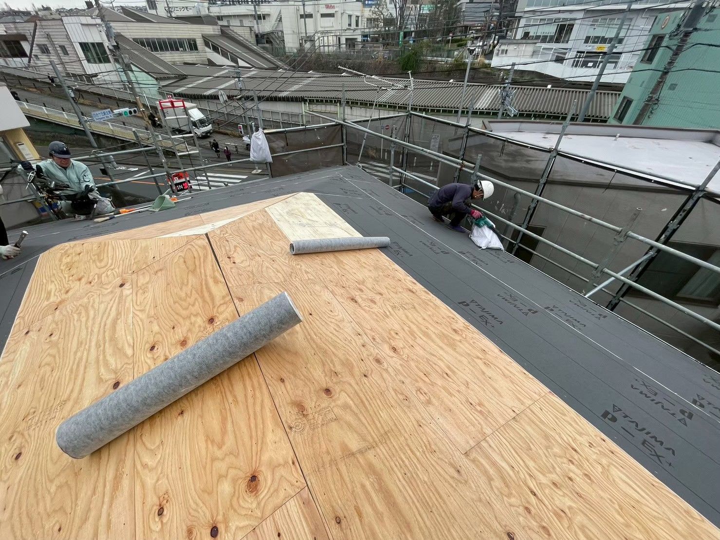 麻生区　屋根　葺き替え　防水シート　ルーフィング　ゴムアス