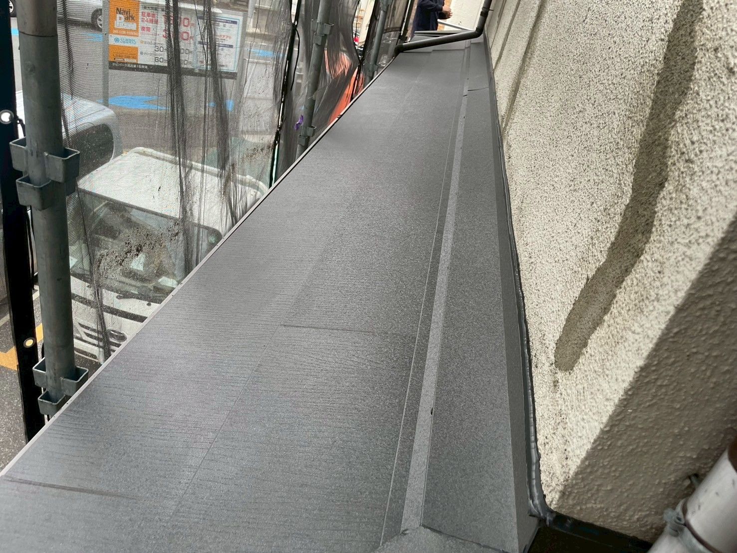 麻生区　屋根葺き替え　スーパーガルテクト　下屋根