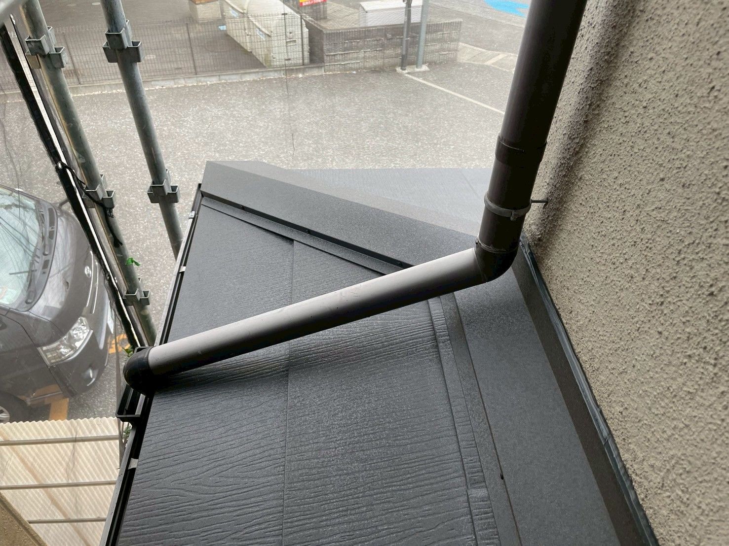 麻生区　屋根葺き替え　スーパーガルテクト　下屋根