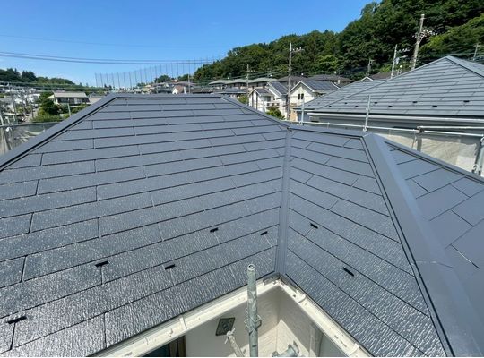 リフォーム　川崎市麻生区　屋根塗装工事　スーパーシャネツサーモF　アステックペイント　フッ素塗料