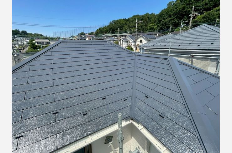 リフォーム　川崎市麻生区　屋根塗装工事　スーパーシャネツサーモF　アステックペイント　フッ素塗料