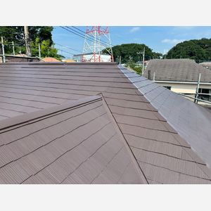 リフォーム　川崎市麻生区　棟交換工事　屋根塗装工事　スーパーシャネツテックⅡSi-JY　アステックペイント