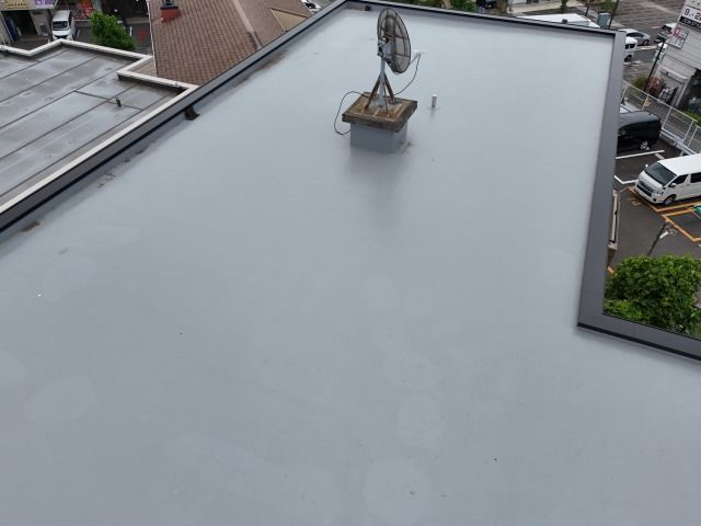 リフォーム　川崎市麻生区　マンション屋上防水　外壁塗装工事　アトレーヌ（アトミクス）　アクアシール500S（大同塗料）