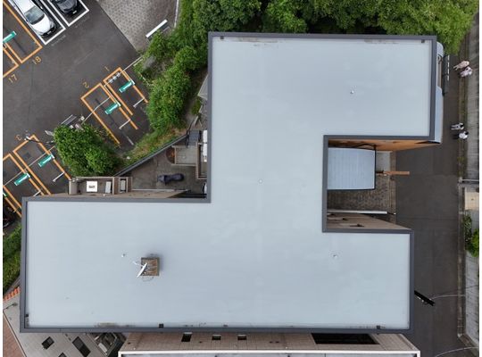 リフォーム　川崎市麻生区　マンション屋上防水　外壁塗装工事　アトレーヌ（アトミクス）　アクアシール500S（大同塗料）