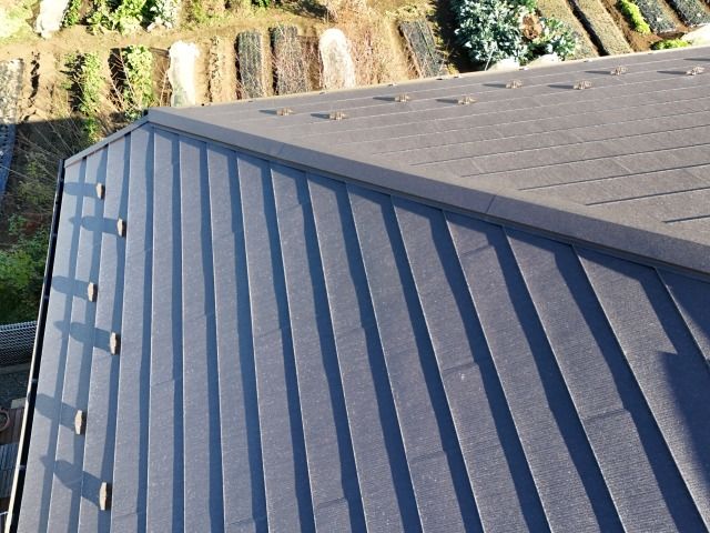 屋根　葺き替え　シルキーG２　ダークブラウン　