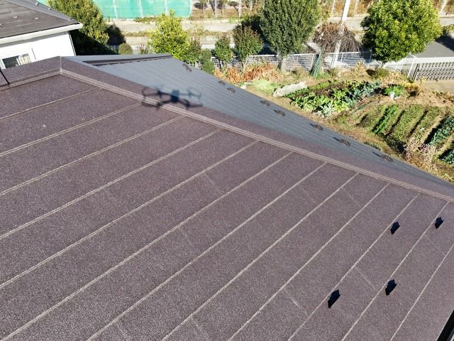 屋根　葺き替え　シルキーG２　ダークブラウン