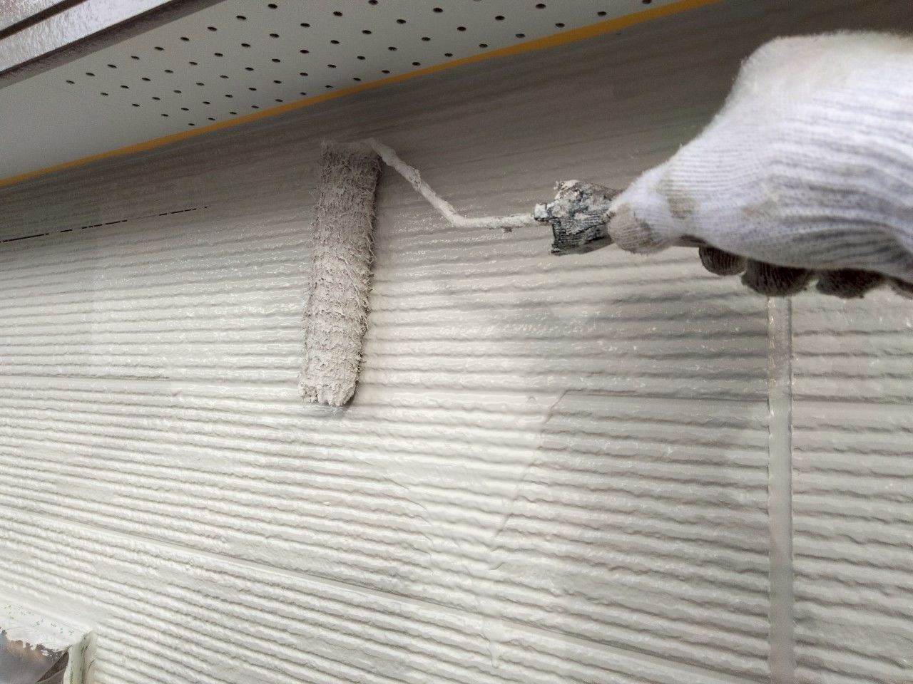 麻生区　外壁塗装　上塗り　サイディング　日本ペイント　パーフェクトトップSi