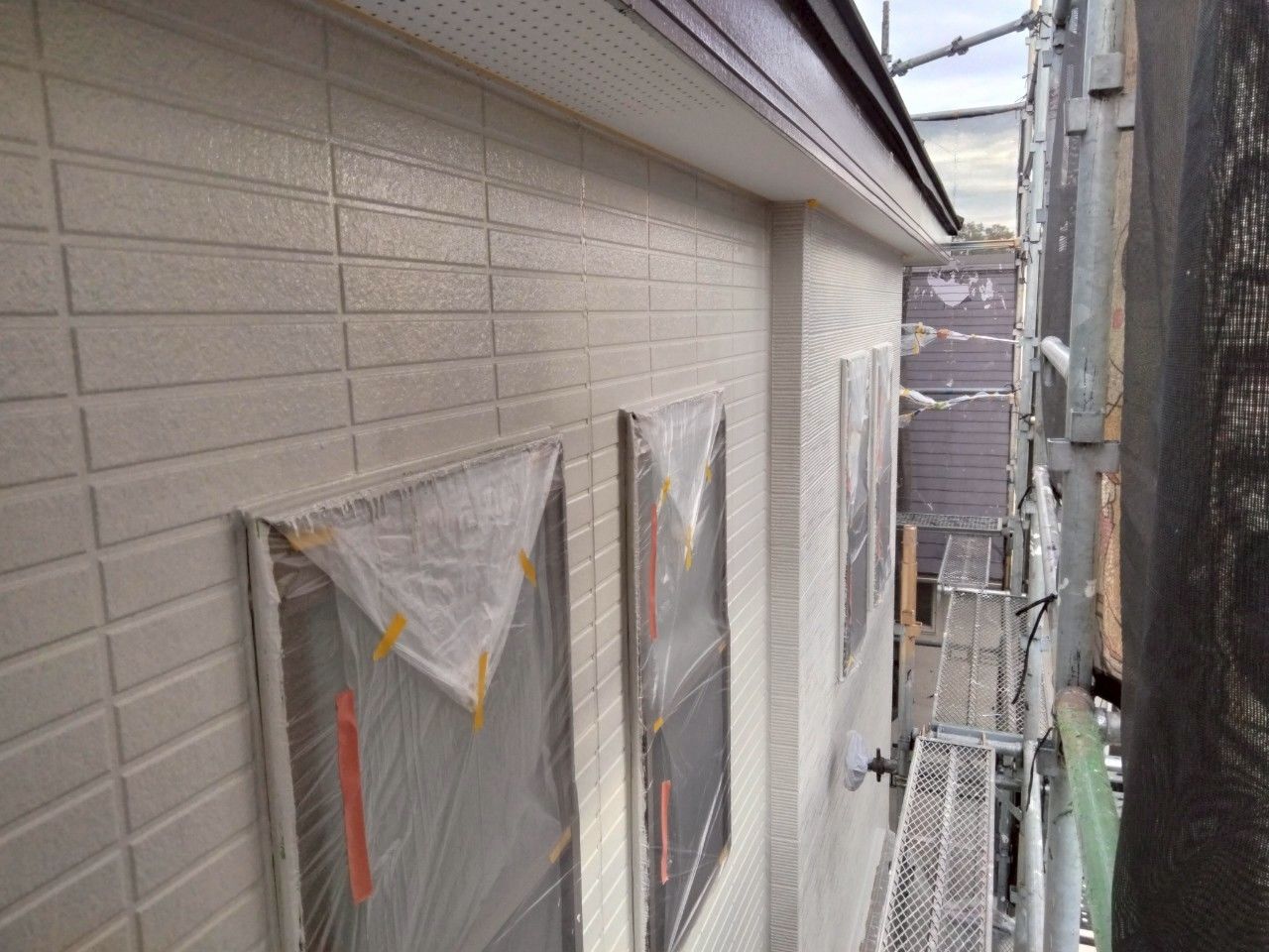 麻生区　外壁塗装　上塗り　サイディング　日本ペイント　パーフェクトトップSi