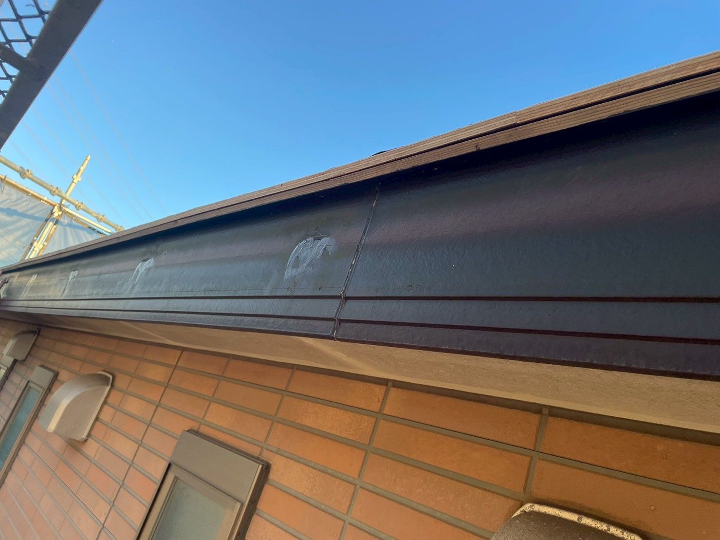 麻生区　リフォーム　雨樋交換　軒樋　タッチアップ