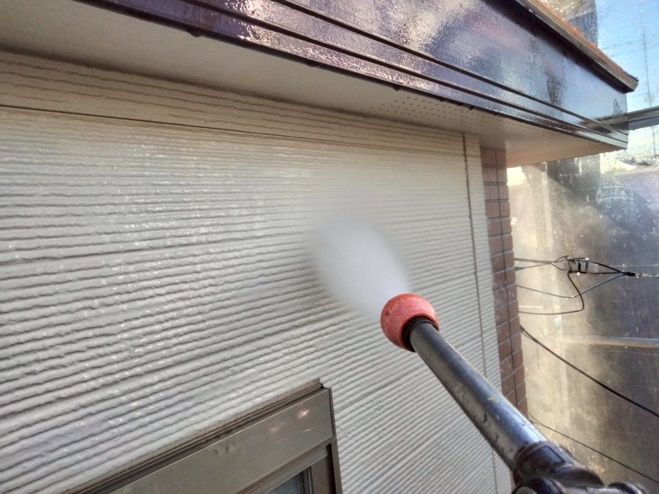 麻生区　外壁塗装　サイディング　高圧洗浄
