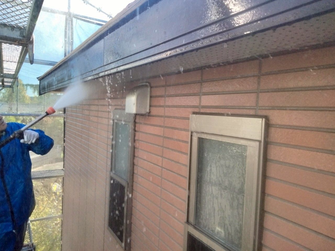 麻生区　外壁塗装　サイディング　高圧洗浄