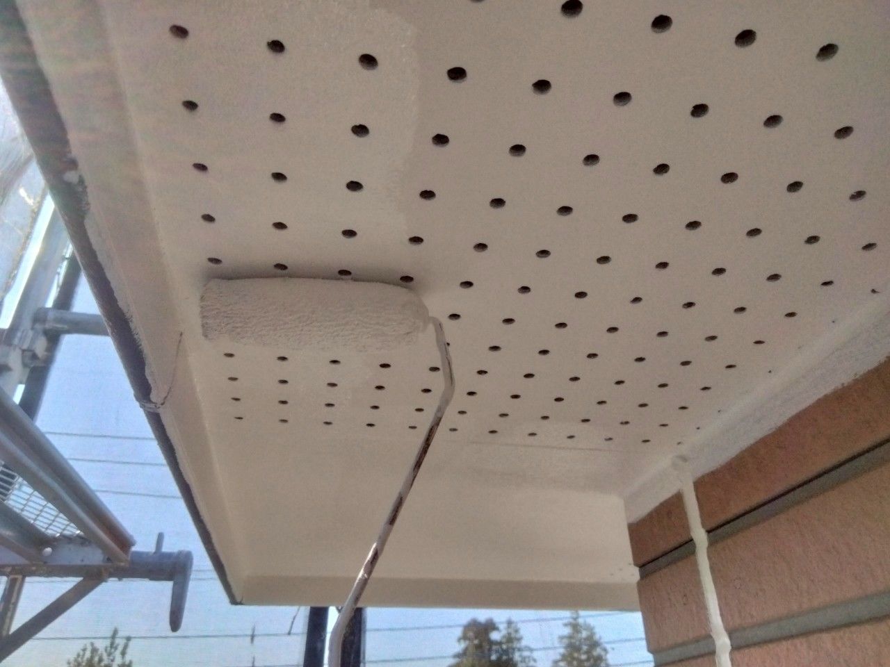 麻生区　外壁塗装　破風　エスケー　プレミアムNADシリコン