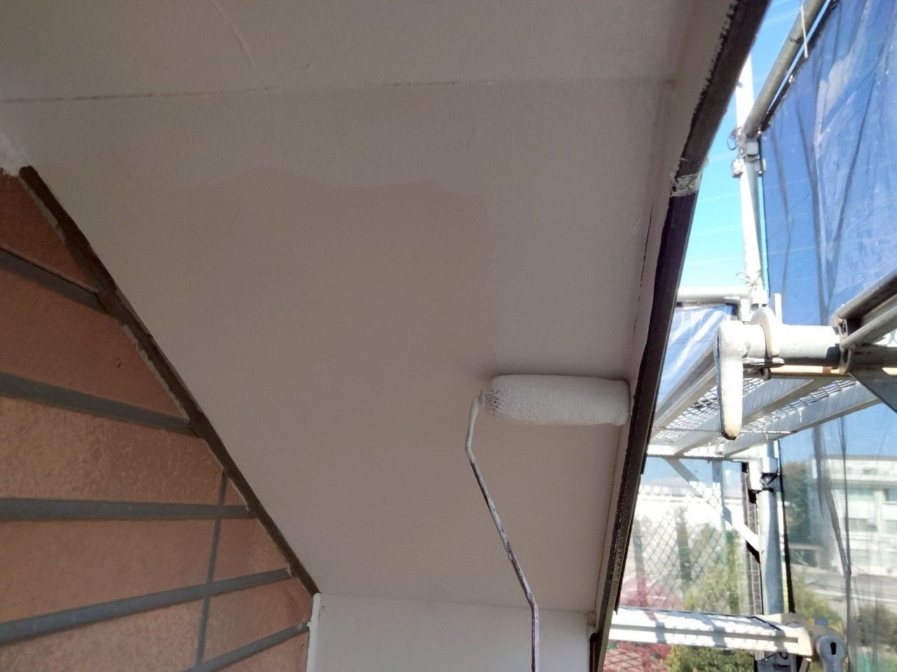 麻生区　外壁塗装　破風　エスケー　プレミアムNADシリコン