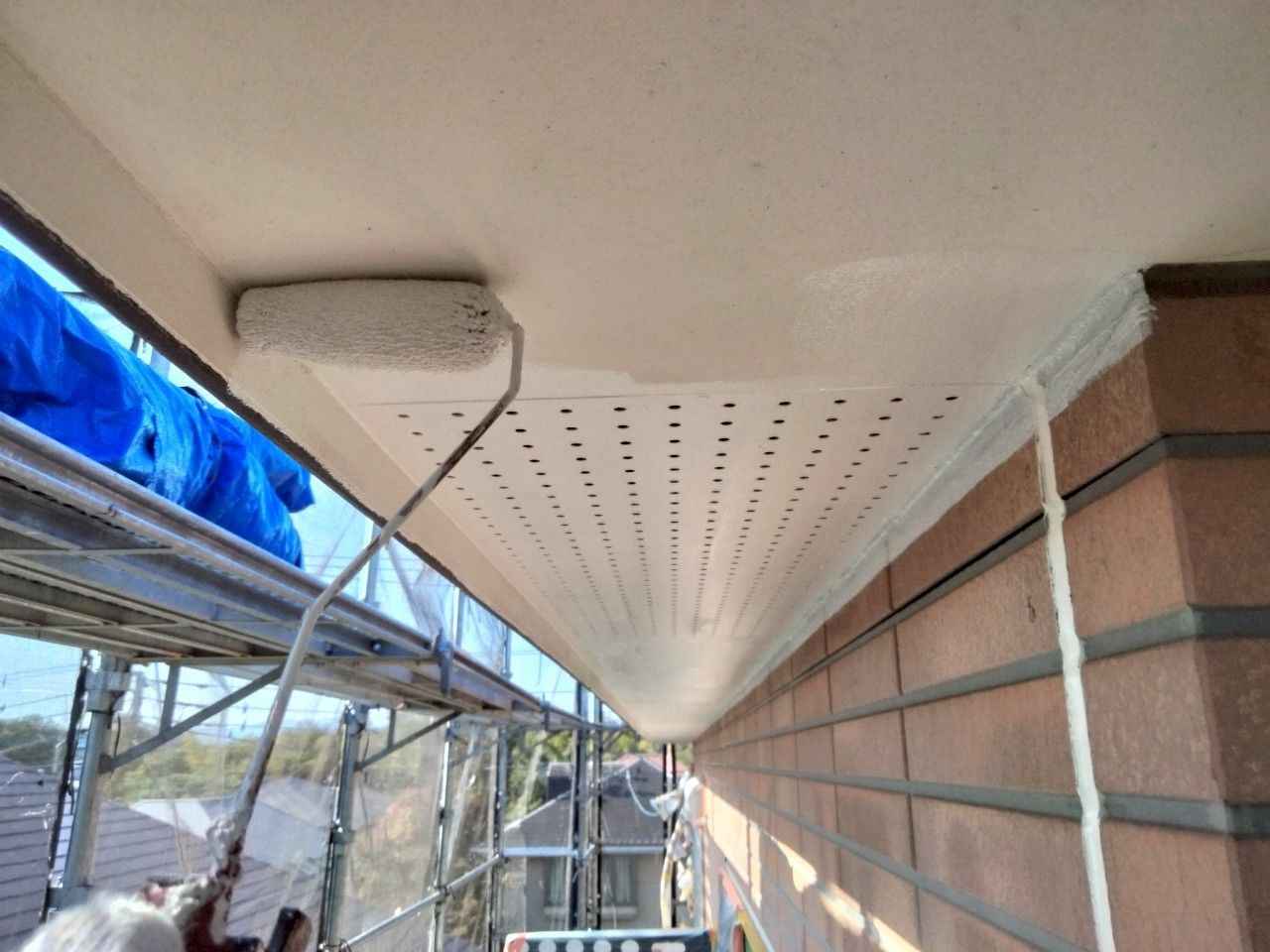 麻生区　外壁塗装　破風　エスケー　プレミアムNADシリコン