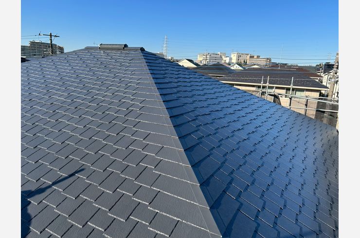 麻生区　屋根塗装　遮熱塗料　シリコンREVO　