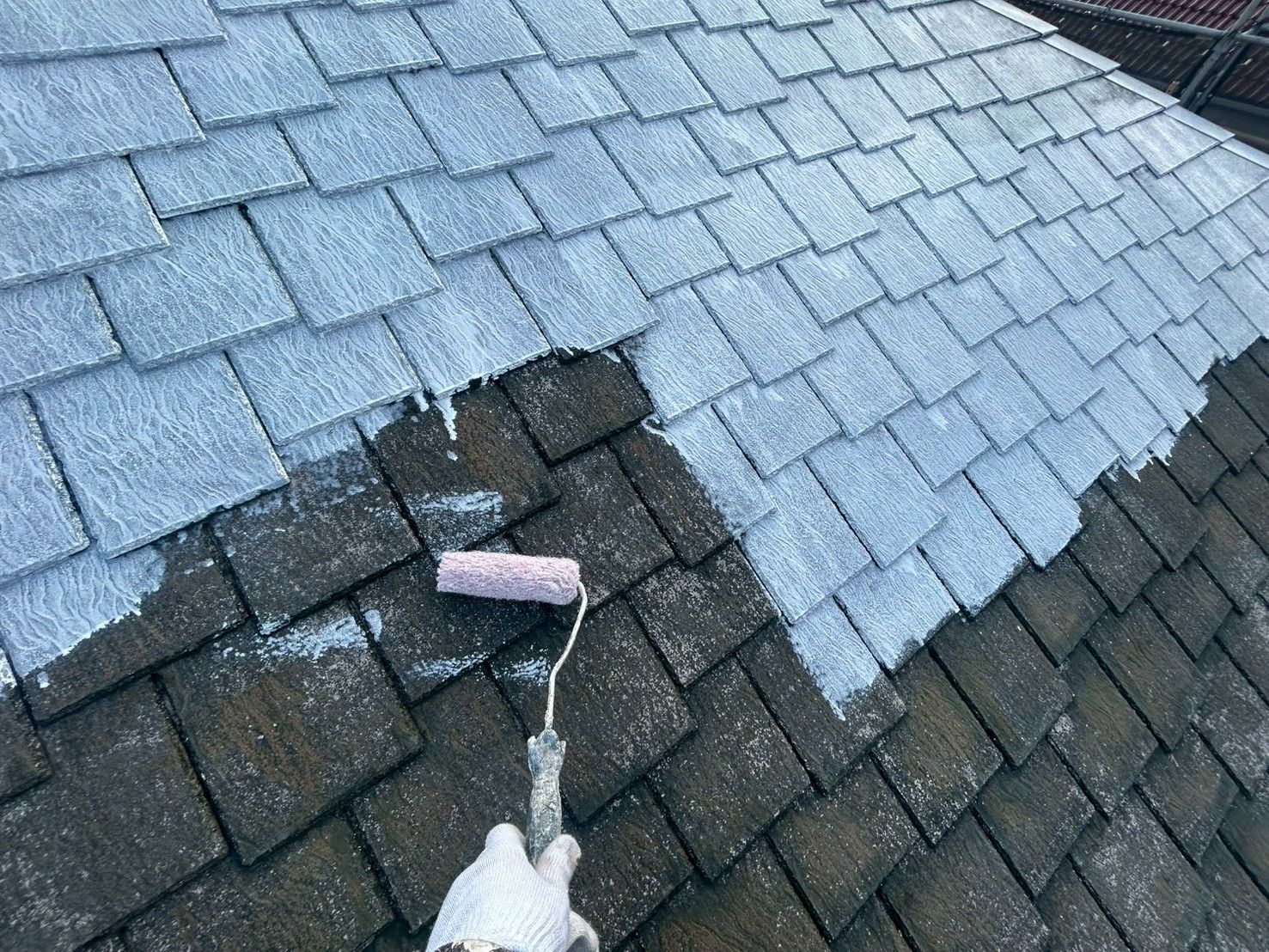 麻生区　屋根塗装　遮熱塗料　寄棟