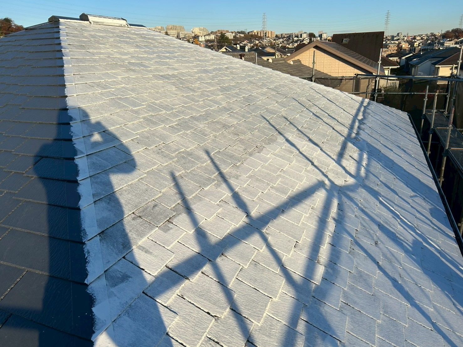 麻生区　屋根塗装　遮熱塗料　寄棟