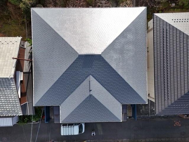 麻生区　屋根塗装　遮熱塗料　カーボンブラック