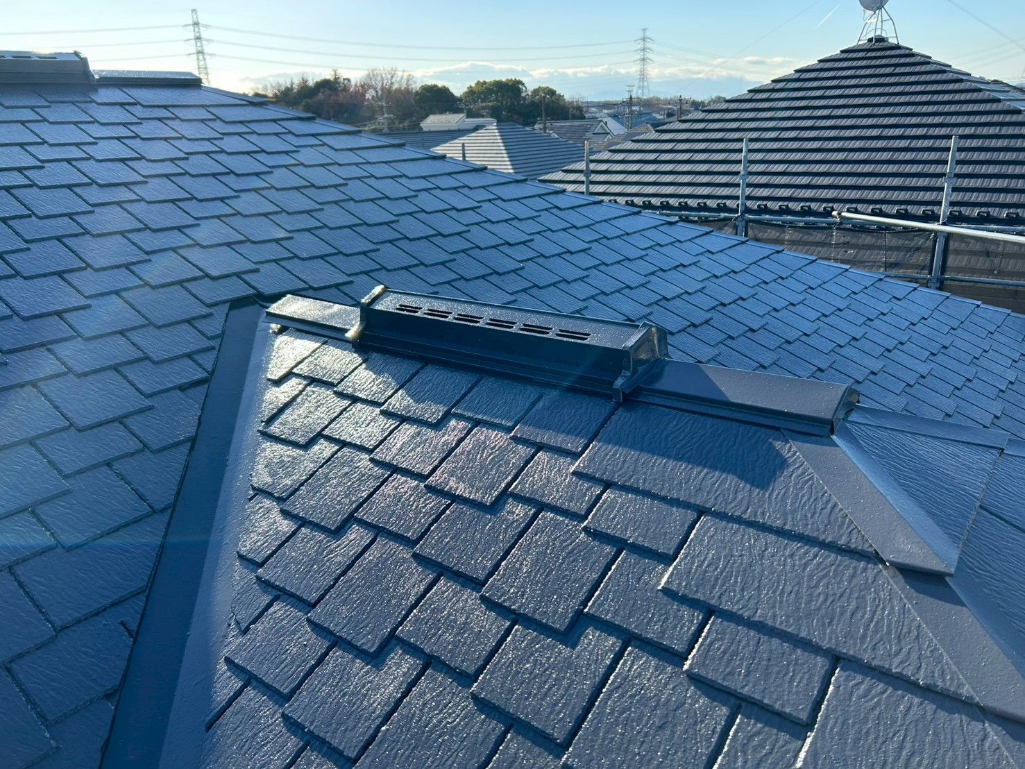 麻生区　屋根塗装　遮熱塗料　カーボンブラック麻生区　屋根塗装　遮熱塗料　カーボンブラック