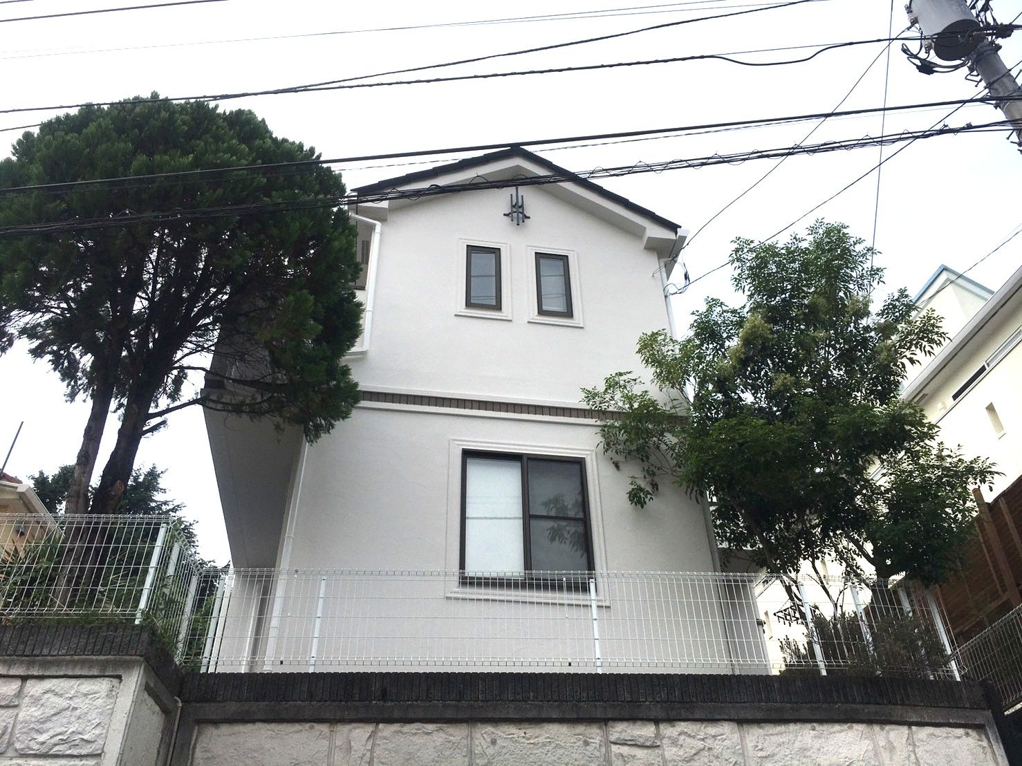 川崎市麻生区　外壁塗装工事　水性セラミシリコン　エスケー化研　外壁塗装　リフォーム