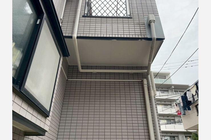 川崎市　麻生区　軒天補修　雨漏り　ウレタン防水　ベランダ防水　アトミクス　アトレーヌ