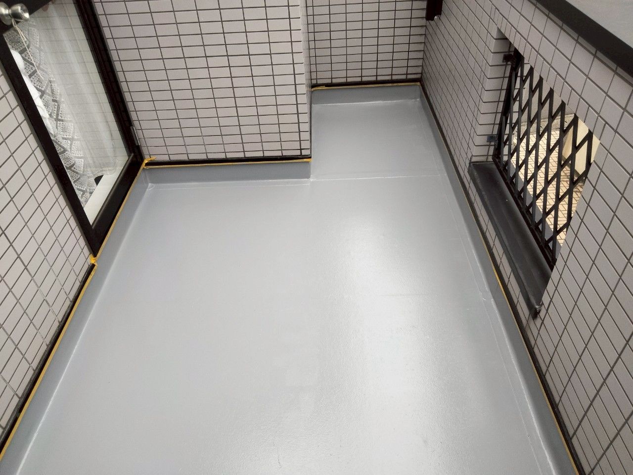麻生区　バルコニー防水　トップコート　アトレーヌ