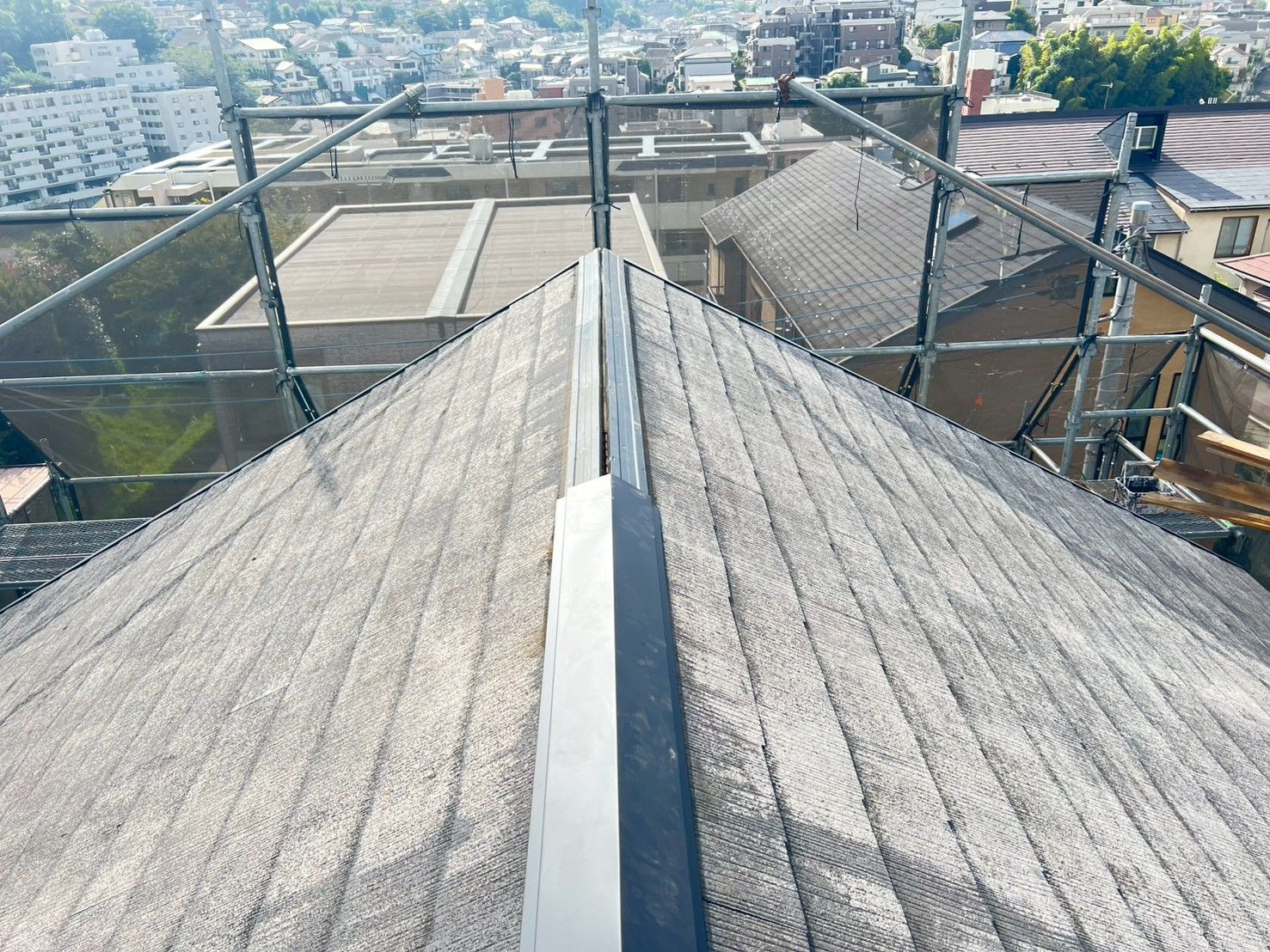 麻生区　屋根　棟板金交換　タフモック
