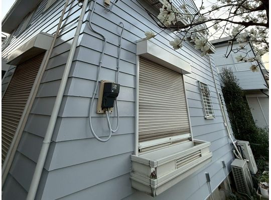 宮前区　外壁外壁塗装　シリコン塗料　クールグレイ