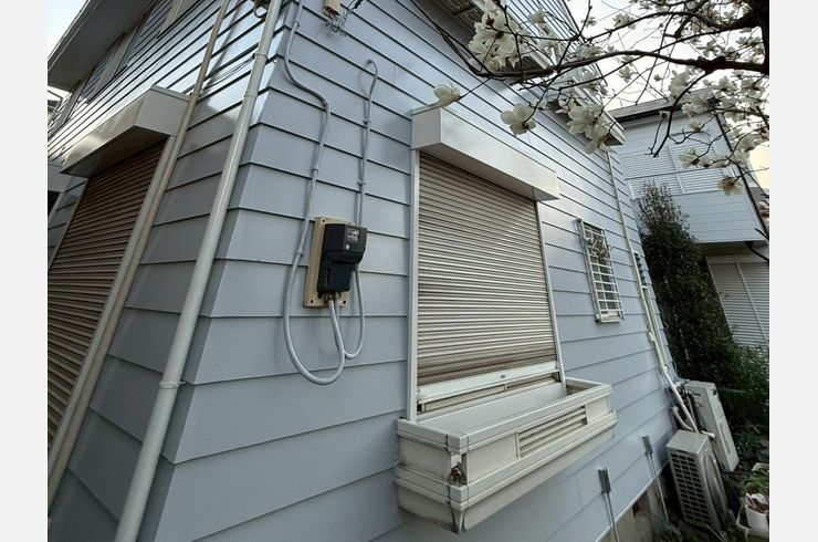 宮前区　外壁外壁塗装　シリコン塗料　クールグレイ