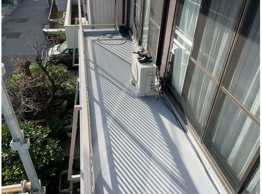 多摩区　バルコニー　防水　鉄部　付帯部