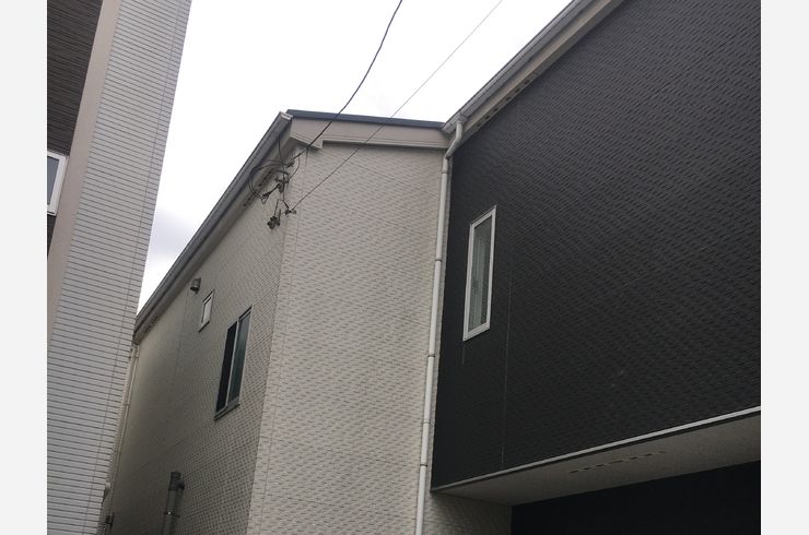 多摩区　外壁塗装　遮熱塗料　ツートン